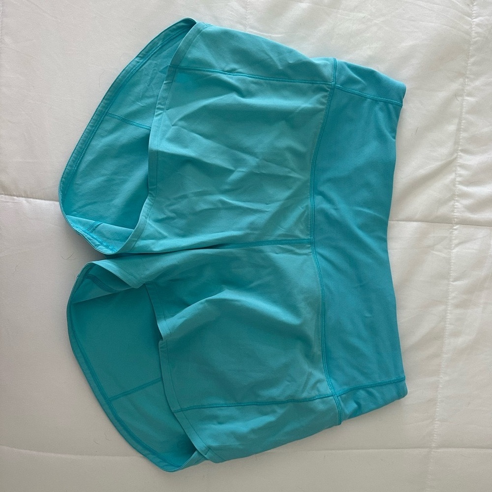 Speed Up High Rise Lined Short Lululemon - Turquoise